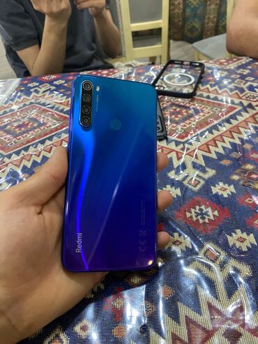 redmi 8: Xiaomi Redmi Note 8, 64 GB, rəng - Göy, 
 Barmaq izi, Face ID