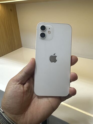 купить сим карту красивый номер: IPhone 12, Колдонулган, 64 ГБ, Ак, Каптама, 75 %