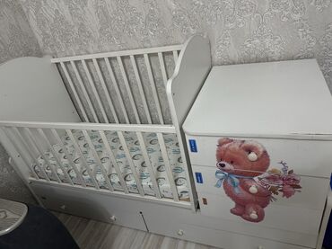детская площядка: Балдар үчүн трансформер керебет, Башка түрү, түсү - Ак