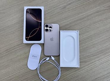 apple mouse: IPhone 16 Pro, 256 GB, Desert Titanium, Zəmanət — 1