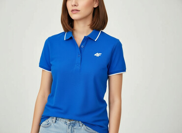 lniany t shirty hm: 4F, Women`s polo shirt, size M (EU 38)