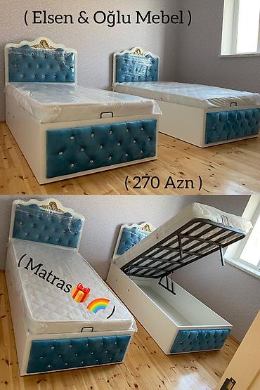 Çarpayılar: Tək nəfərlik baza çarpayı – “Elşən & Oğlu Mebel” Qiymət: 270 AZN — 2