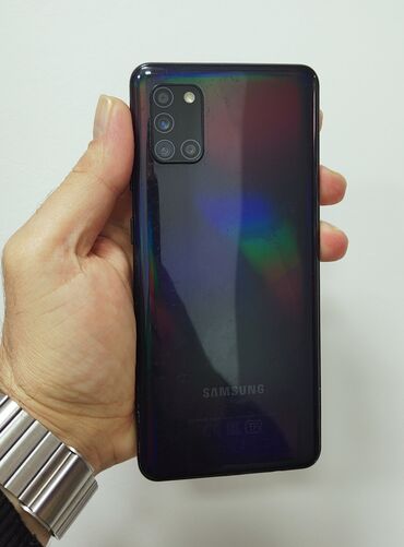 Huawei: Samsung Galaxy A31, 64 GB, rəng - Göy, Barmaq izi, İki sim kartlı, Face ID