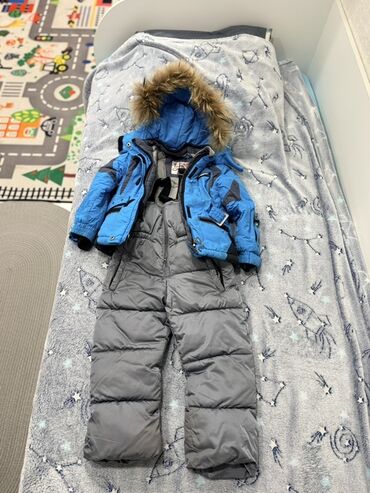 купить куртку детскую на мальчика: Комплект, түсү - Көгүлтүр