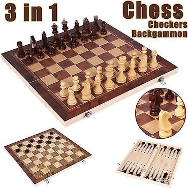 Игрушки: Деревянные шахматы Цена: от 1850 до 5300 сом Размеры доски, 30, 39 — 4