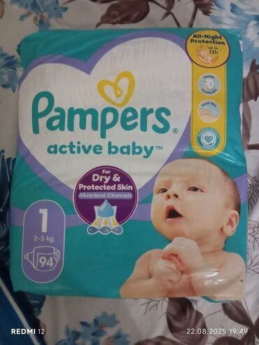 Pampers Active Baby uşaq bezləri körpənizin quru və qorunan dərisi