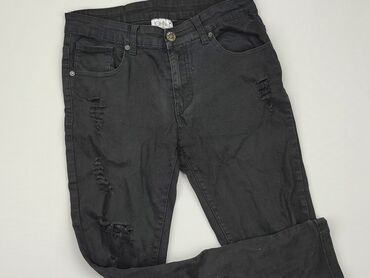 czarne spódnice jeansowe z przetarciami: Jeansy, 2XS, stan - Dobry