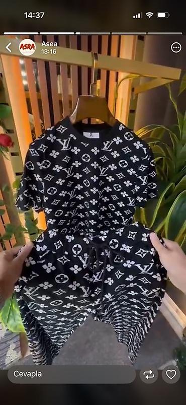 idman paltarlari: İdman dəsti, Louis Vuitton, 3XL, rəng - Qara — 1