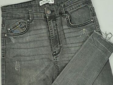 legginsy bezszwowe z wysokim stanem push up: PULL&BEAR, Jeansy damskie, rozmiar S