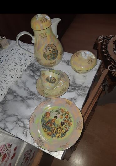 Digər dəstlər və servizlər: Ev üçün dekor və süfrə dəsti - Qəhvə/çay fincan dəsti: bozumtul fon — 6