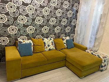 divan çarpayı: Künc divan 250₼.2 pufiki ilə birgə satılır.Açılır,bazalıdır.Ünvan — 1