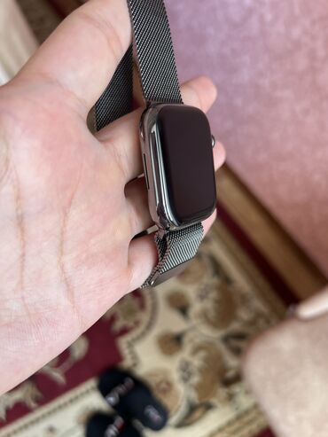 скупка смарт часов: Продаю Apple Watch Series 7 45mm Stainless Steel Graphite + ремешок at lalafo.kg скупка смарт часов: Продаю Apple Watch Series 7 45mm Stainless Steel Graphite + ремешок