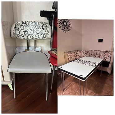 deniz mebel divan kreslo: Metbex divani masasi ve 2 eded oturacaq. 90man. Masa acilir.Ustu — 1