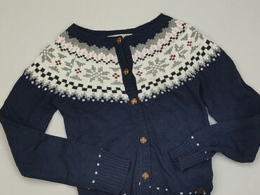 niebieski sweterek rozpinany: Sweterek, 10 lat, 134-140 cm, stan - Dobry