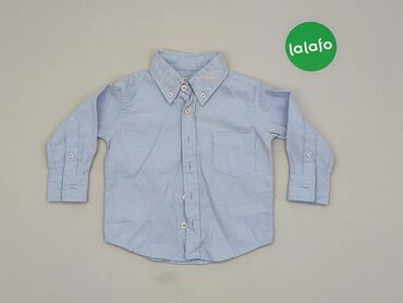 Koszuli: Koszula, 3-6 m, wzrost - 70 cm., wzór - Jednolity kolor, kolor - Błękitny