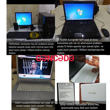 mini notebook computer: İşlənmiş Toshiba, 12 ", Intel Core i3, < 128 GB