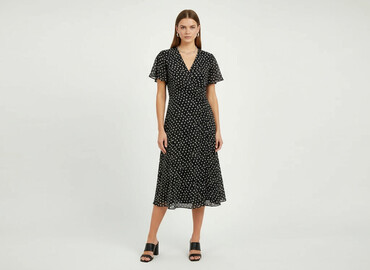 sukienki czerwona w groszki: Women`s dress, size S