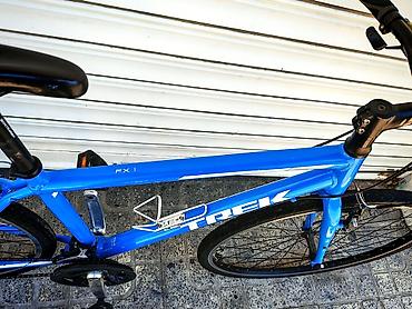 trek neco: Trek FX 1 hibrid velosiped - Çərçivə: yüngül alüminium, mavi rəng — 3