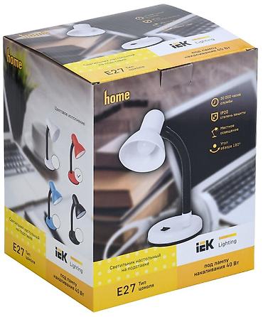 IEK Lighting masaüstü lampa – E27 patron tipli, stolüstü dayaqla