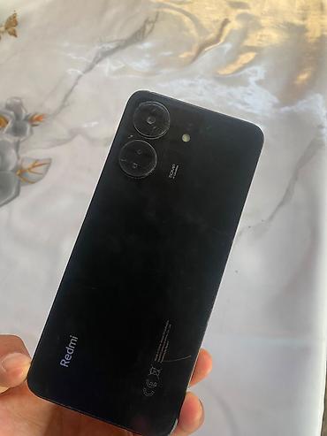 note 2: Redmi, Redmi 13C, Б/у, 128 ГБ, цвет - Черный — 1