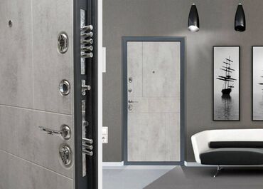 пенополистирол бетон: Входная дверь, цвет - Серый, Самовывоз