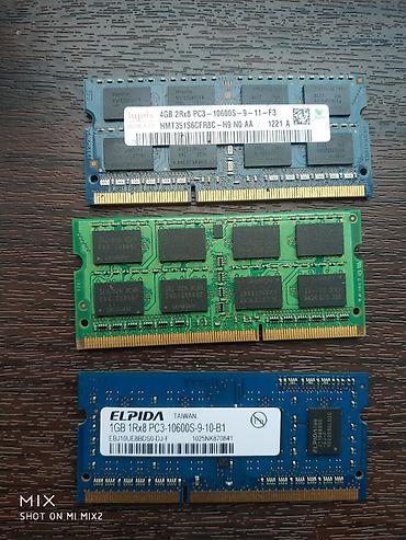 Notebook RAM modulları dəsti - Üst modul: Hynix 4GB, 2Rx8, DDR3