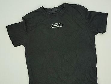 czarny tshirt: Fabric, Koszulka dla mężczyzn, rozmiar S — 1