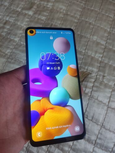 samsun a21: Samsung Galaxy A21S, 32 GB, rəng - Göy