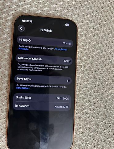15 pro max dubay: IPhone 17 Pro, 256 GB, Narıncı, Zəmanət, Qırıq, Barmaq izi — 5