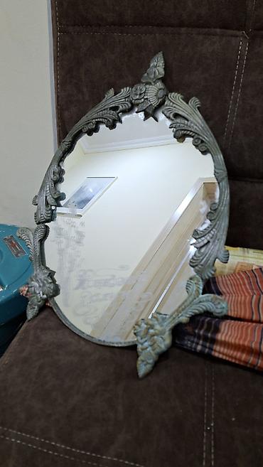 guzgu komod: Güzgü Masaüstü, Oval, Dekorativ, Çərçivə ilə — 1