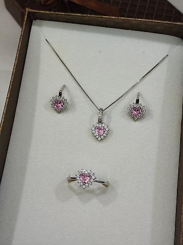 Серебряные наборы украшений: Набор украшений, Проба 925, Женские, Новый — 8
