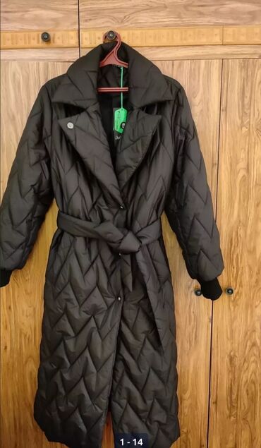 пальто 50 размер: Пальто, Классика, Осень-весна, Длинная модель, 5XL (EU 50)