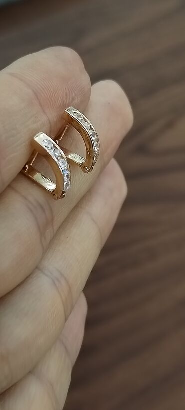 Sırğalar: Sırğa, Sarı qızıl, 585 Əyar, 143 g — 10