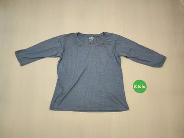 Bluzki: Bluza, XL (EU 42), wzór - Jednolity kolor, kolor - Niebieski