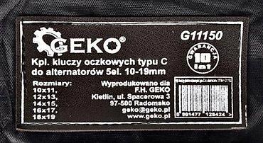 Setovi ručnog alata: GEKO G11150 – set ključeva tipa C za alternatore, 5 delova (10–19 mm) — 3