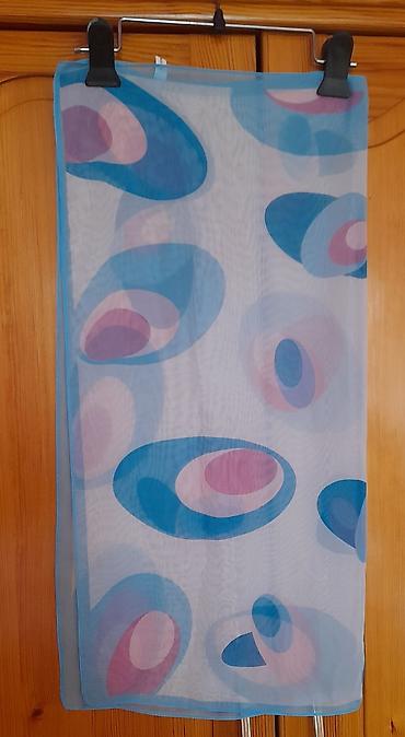 Платки: Платок, Осень-весна, Шерсть, Однотонный, С бахромой, Вязаная модель — 9