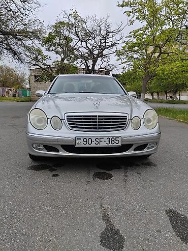 w211 duman: Mercedes-Benz E-Class (W211) sedan - Kuzov: 4 qapılı sedan, gümüşü — 1