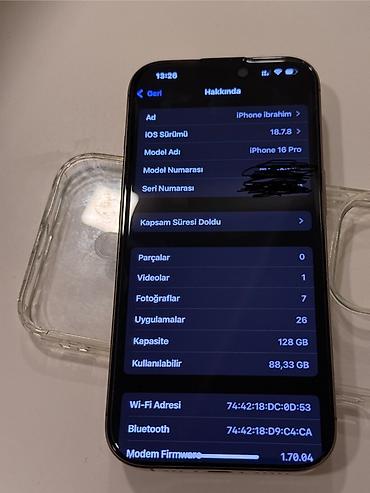 iphon 5 s: IPhone 16 Pro, 128 GB, Desert Titanium, Face ID — 8