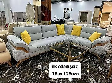 Divanlar: Künc divan kolleksiyası - Müasir dizaynlı L-şəkilli künc divanlar - — 67