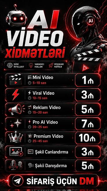 reklama bax pul qazan: AI video xidmətləri Süni intellektlə yaradılmış, yaradıcı həllər və — 1