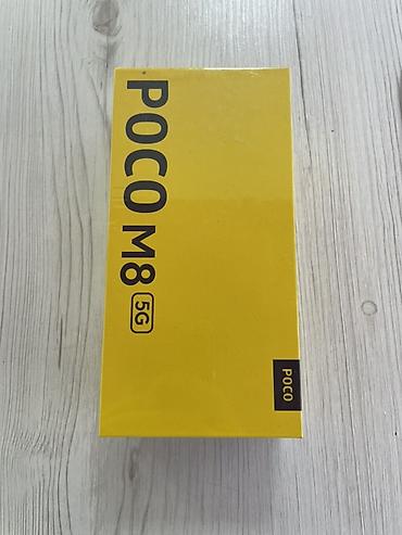 black sharp: POCO M8 5G — смартфон с поддержкой 5G в цвете Green. Комплектация — 1