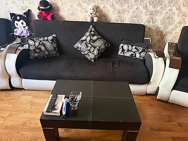 Divan və kreslo dəstləri: Qonaq otağı üçün yumşaq mebel dəsti - Tərkib: 1 geniş divan + 2 ədəd — 1