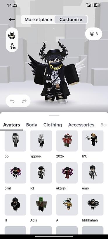 черная мантия: Готовый Roblox‑аватар «BSL» (темная тематика) Состав и стиль: - — 3