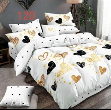 Posteljina: Bračna, Pamučni saten, bоја - Šareno, Turska — 5