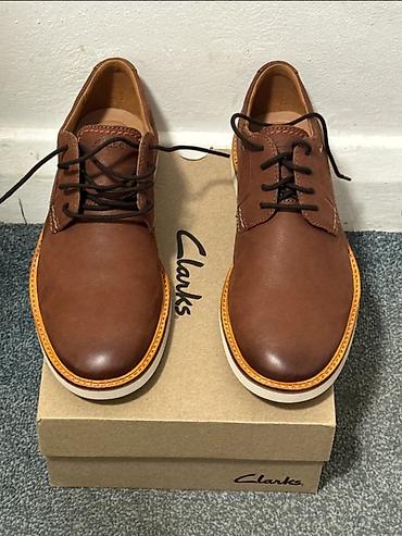 clarks обувь: Мужские туфли, 42, Clarks, Новый, цвет - Коричневый — 1