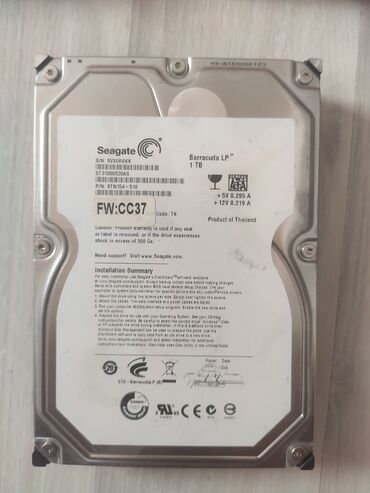 куплю жесткие диски бу: Накопитель, Б/у, Seagate, HDD, 1 ТБ, 3.5", Для ПК