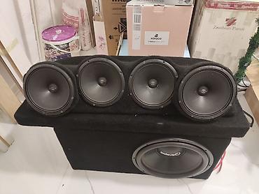 deaf bonce: Avtoakustika komplekti – subwoofer + 4 ədəd mid-woofer - Subwoofer — 1