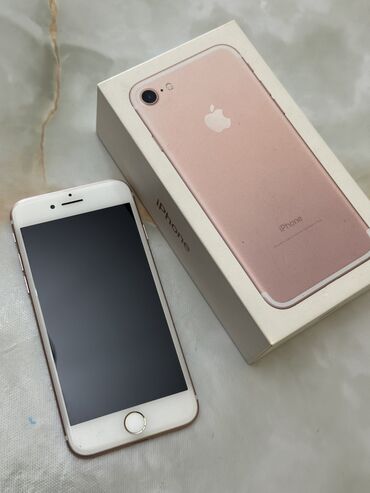 Apple iPhone: IPhone 7, Б/у, 16 ГБ, Розовый, Коробка, 100 %