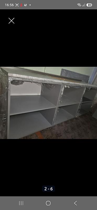 пищевой бак пластиковый 300 литров: 💢 Mətbəx dolabı, uzunluq 2m 06sm, en 60 sm, hündürlik 85 sm, 👉 üst — 2