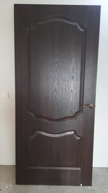 Үй жана бакча: Жабык ички эшик, түсү - Күрөң, 200 * x 90 см, Колдонулган